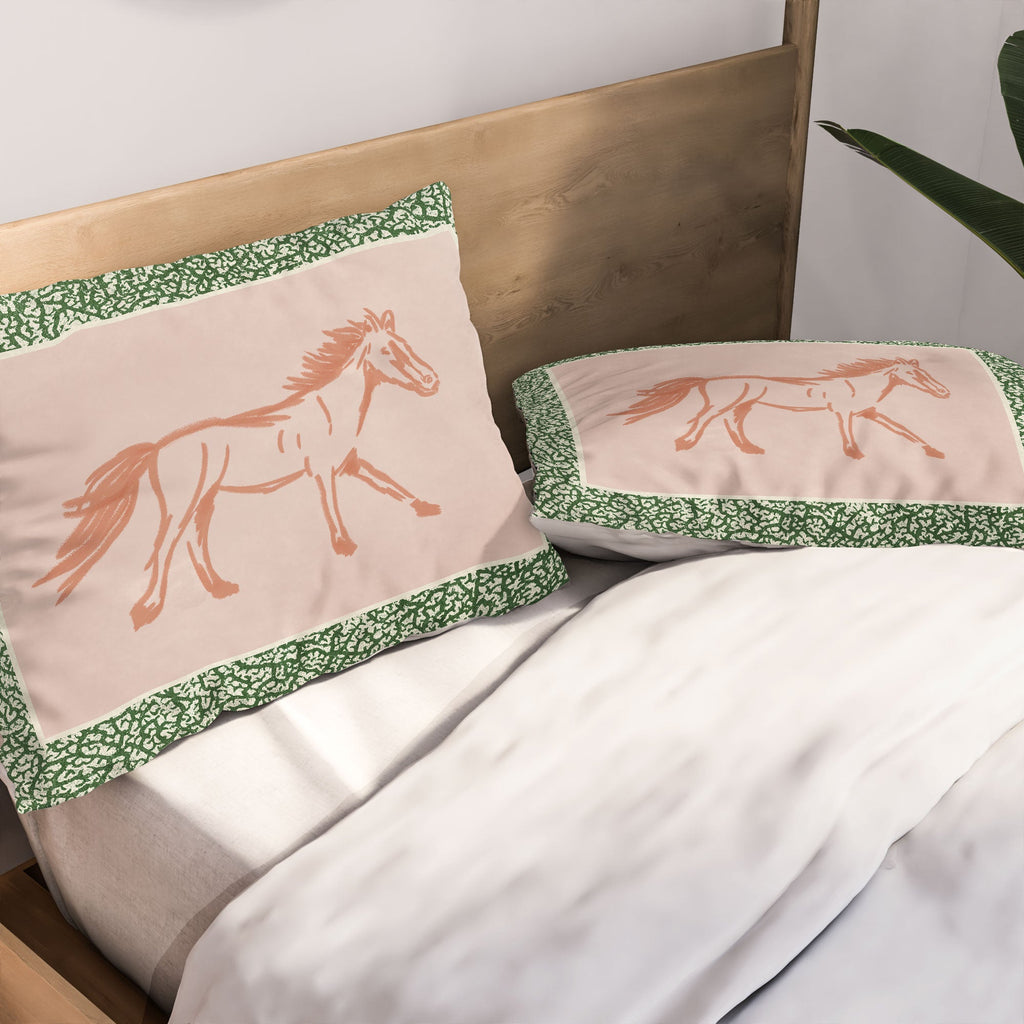 DENY Designs country horse 2 Pillow Shams