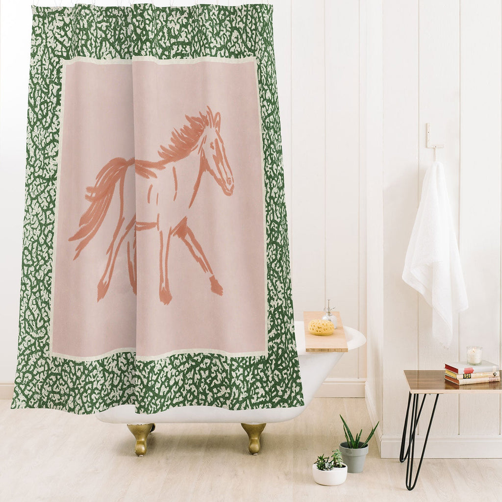 DENY Designs country horse 2 Shower Curtain