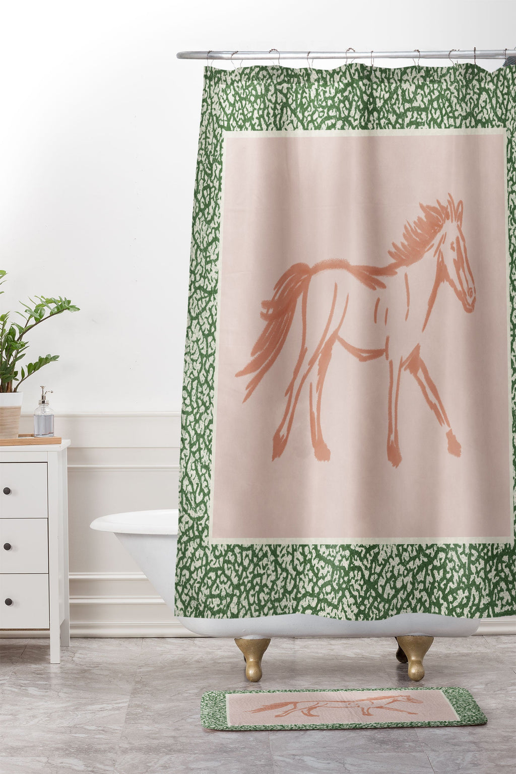 DENY Designs country horse 2 Memory Foam Bath Mat