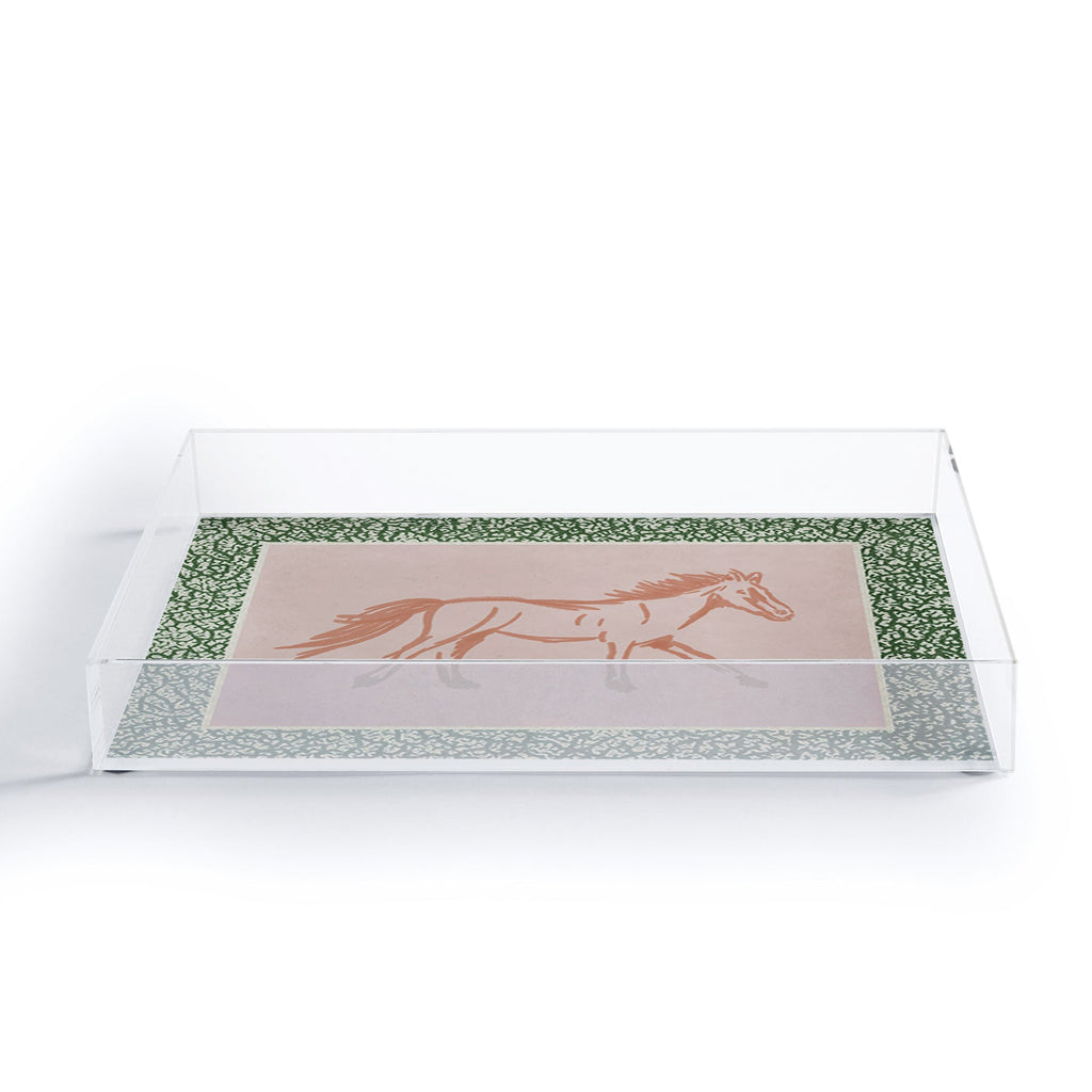 DENY Designs country horse 2 Acrylic Tray