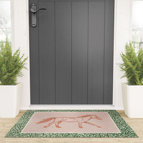DENY Designs country horse 2 Welcome Mat