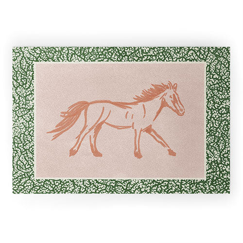DENY Designs country horse 2 Welcome Mat