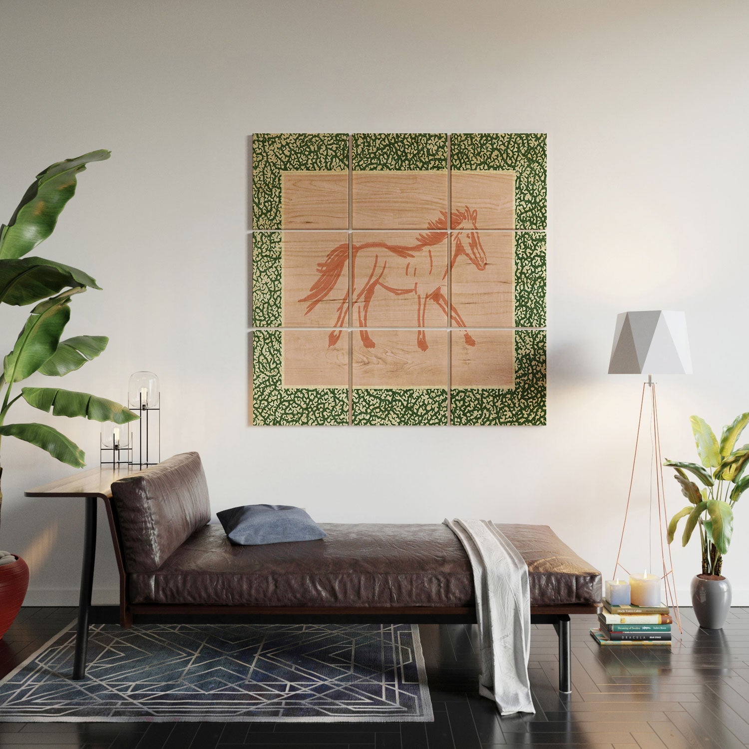 DENY Designs country horse 2 Wood Wall Mural