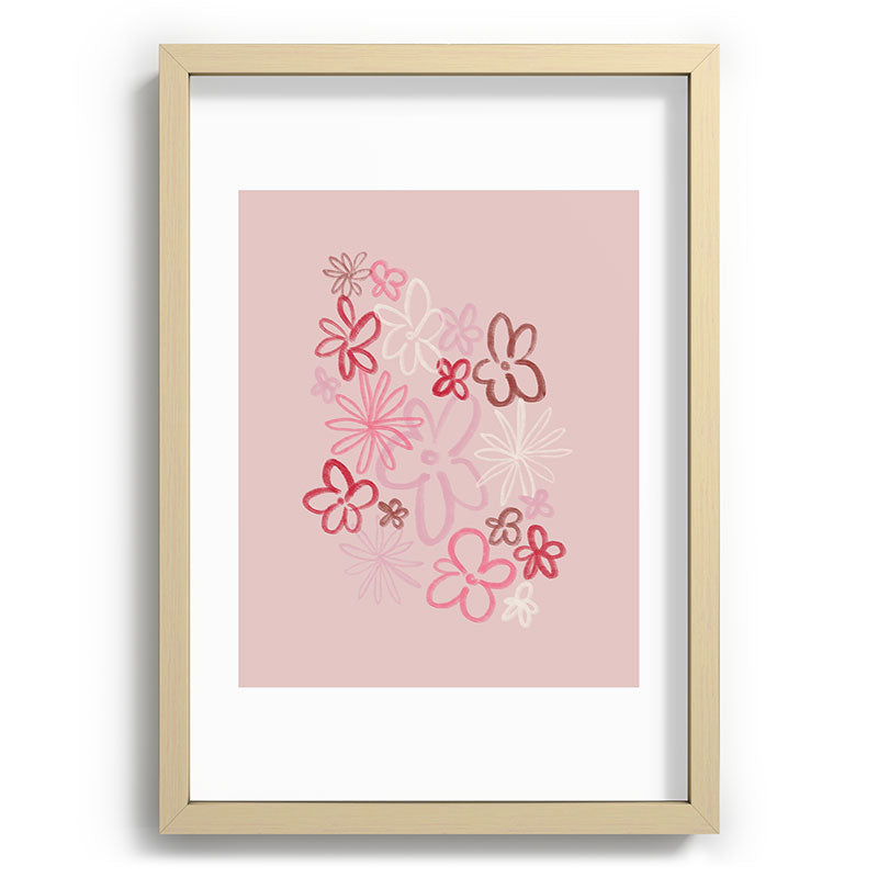 DENY Designs daisy pinks Recessed Framing Rectangle