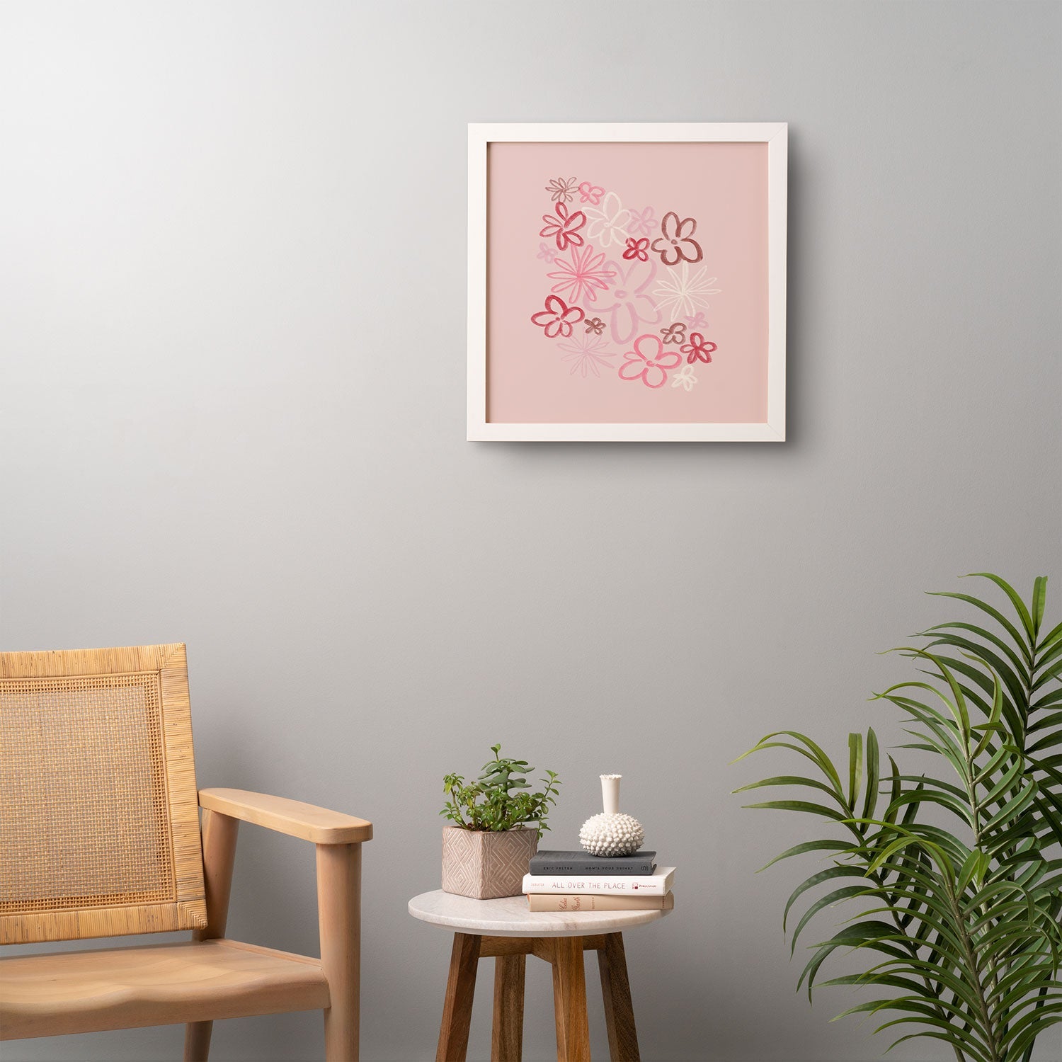 DENY Designs daisy pinks Framed Wall Art