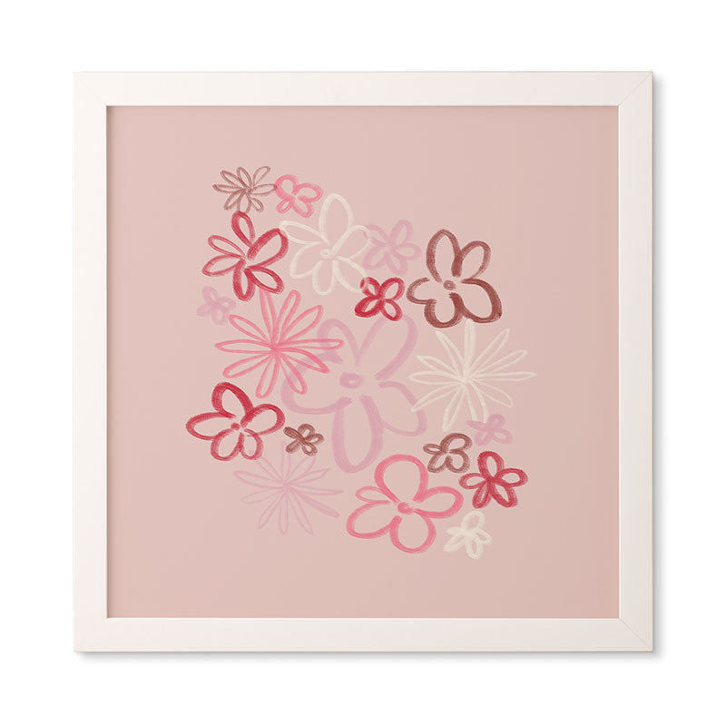 DENY Designs daisy pinks Framed Wall Art