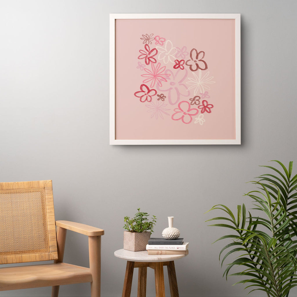 DENY Designs daisy pinks Framed Wall Art
