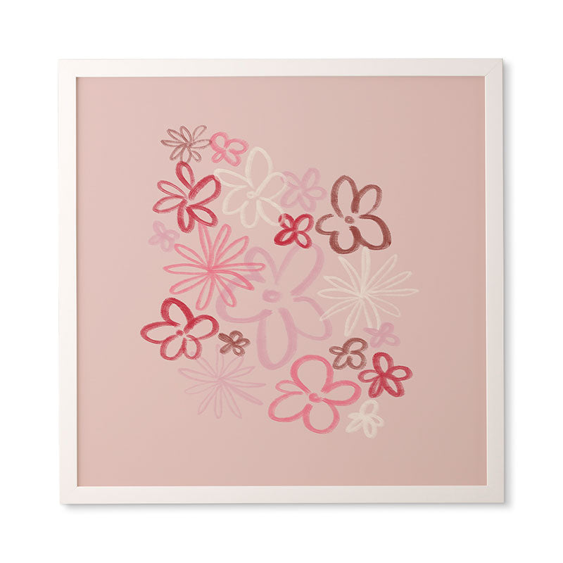 DENY Designs daisy pinks Framed Wall Art