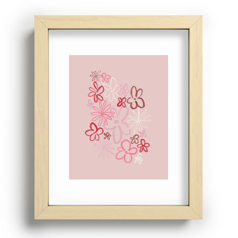 DENY Designs daisy pinks Recessed Framing Rectangle
