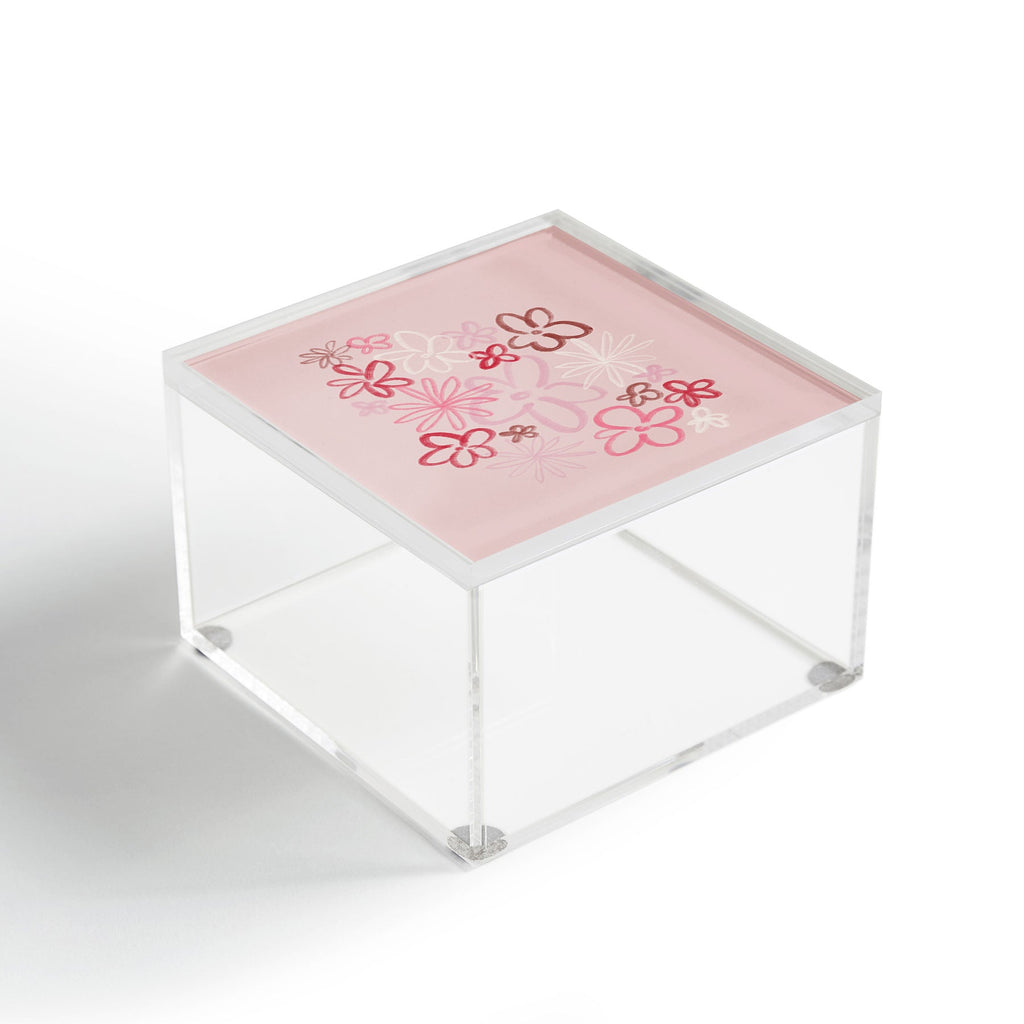 DENY Designs daisy pinks Acrylic Box