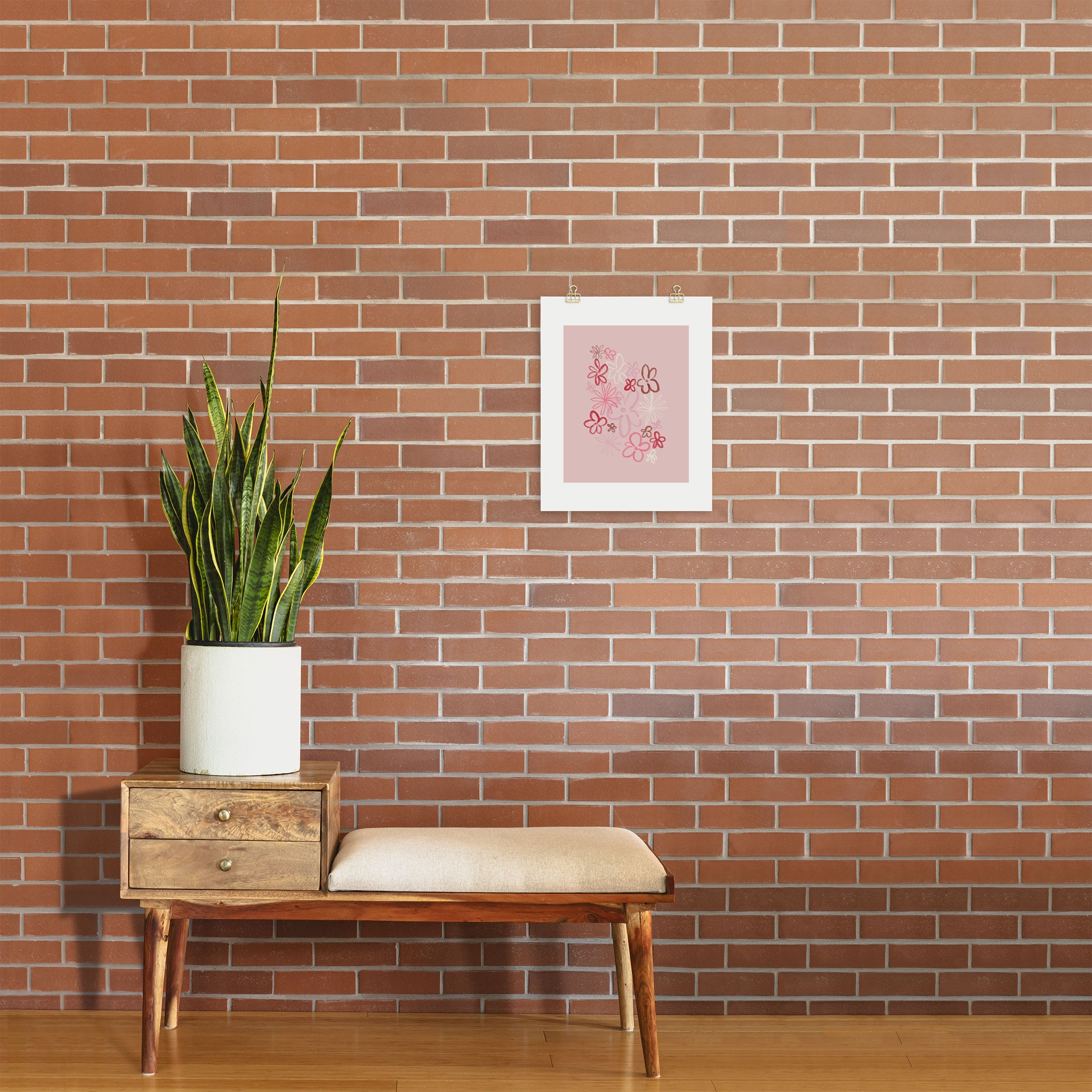 DENY Designs daisy pinks Art Print