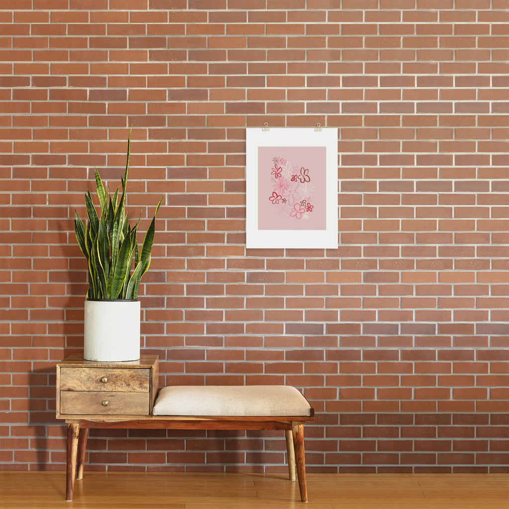 DENY Designs daisy pinks Art Print