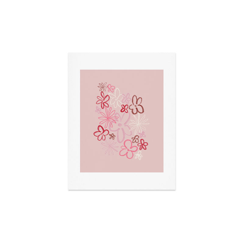 DENY Designs daisy pinks Art Print