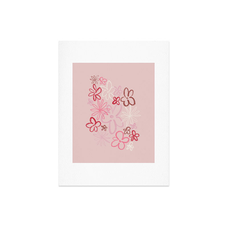 DENY Designs daisy pinks Art Print