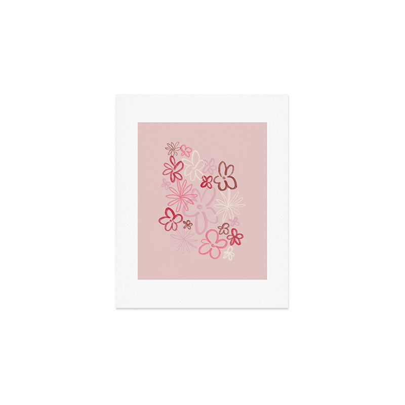 DENY Designs daisy pinks Art Print