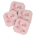 DENY Designs daisy pinks Coaster Set