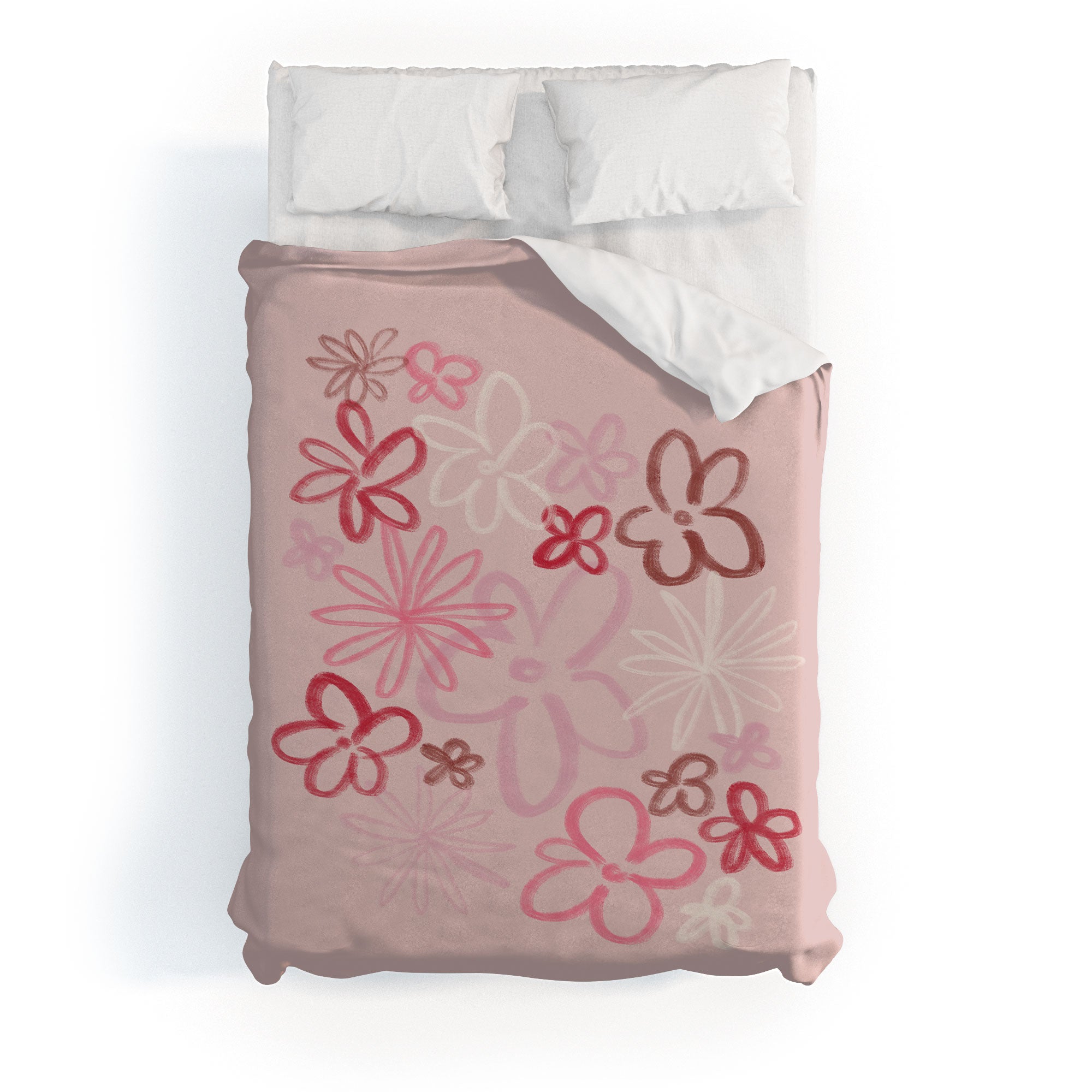 DENY Designs daisy pinks Duvet Cover
