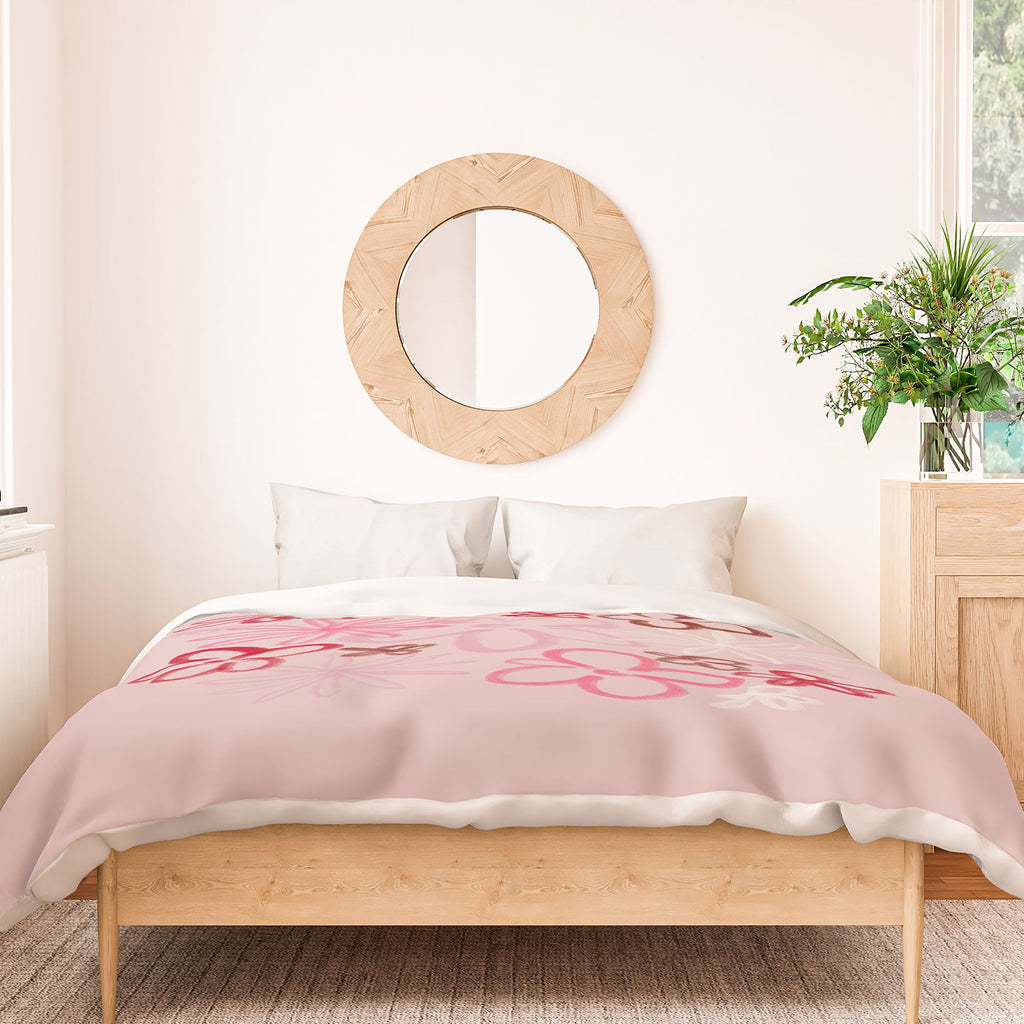DENY Designs daisy pinks Duvet Cover