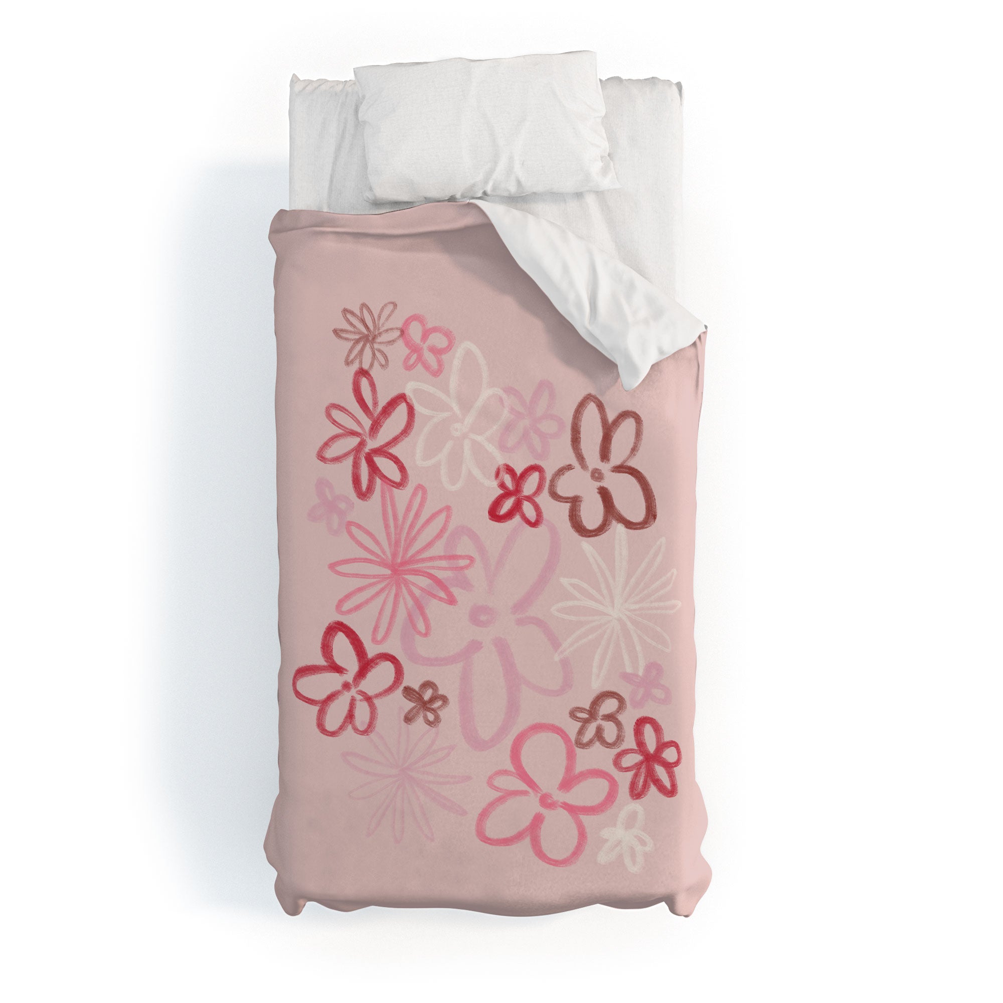 DENY Designs daisy pinks Duvet Cover