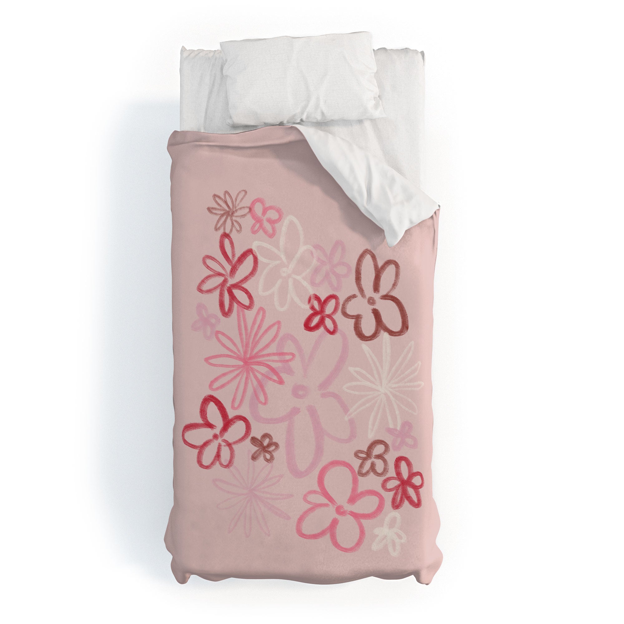 DENY Designs daisy pinks Duvet Cover