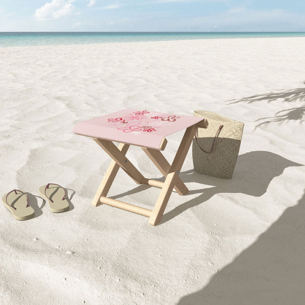DENY Designs daisy pinks Folding Stool