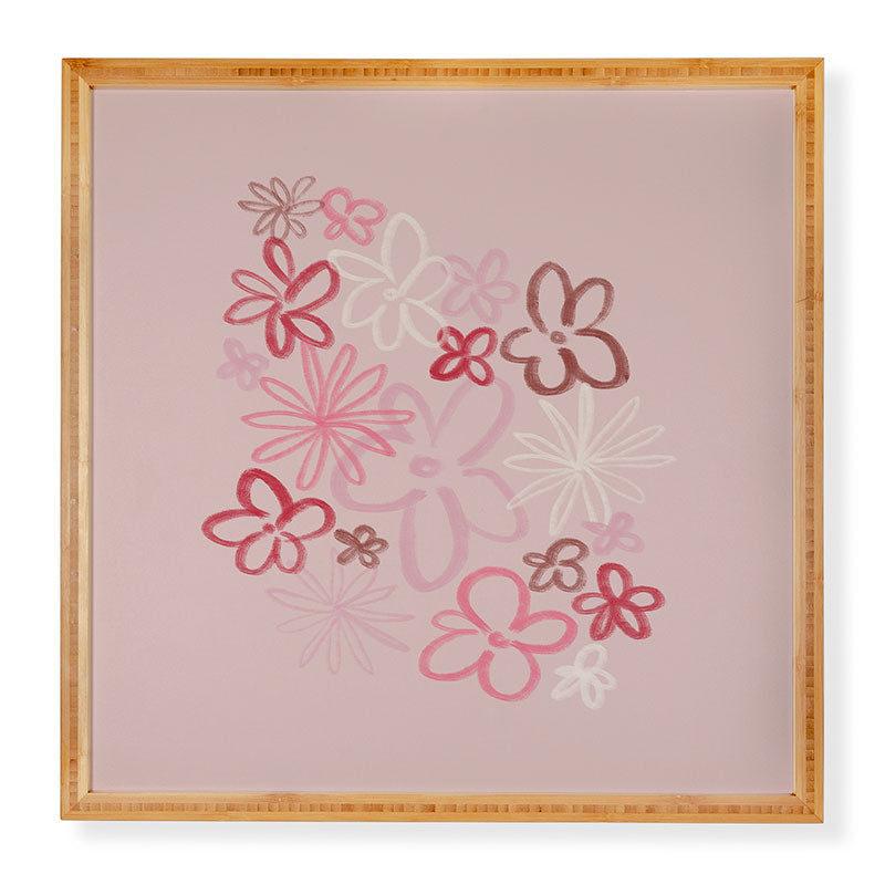DENY Designs daisy pinks Framed Wall Art