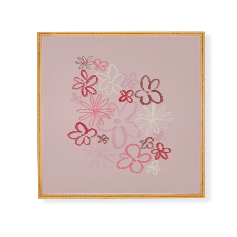 DENY Designs daisy pinks Framed Wall Art