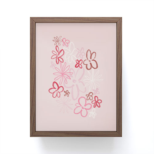 DENY Designs daisy pinks Framed Mini Art Print