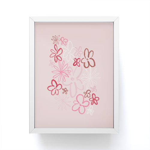 DENY Designs daisy pinks Framed Mini Art Print