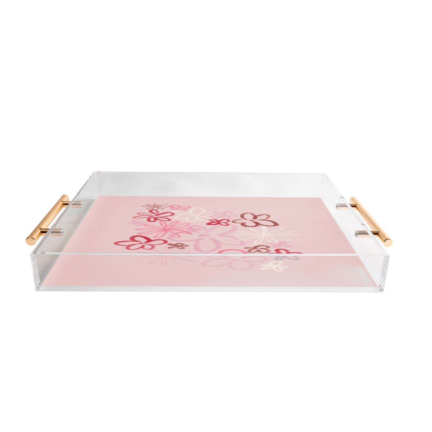 DENY Designs daisy pinks Acrylic Tray