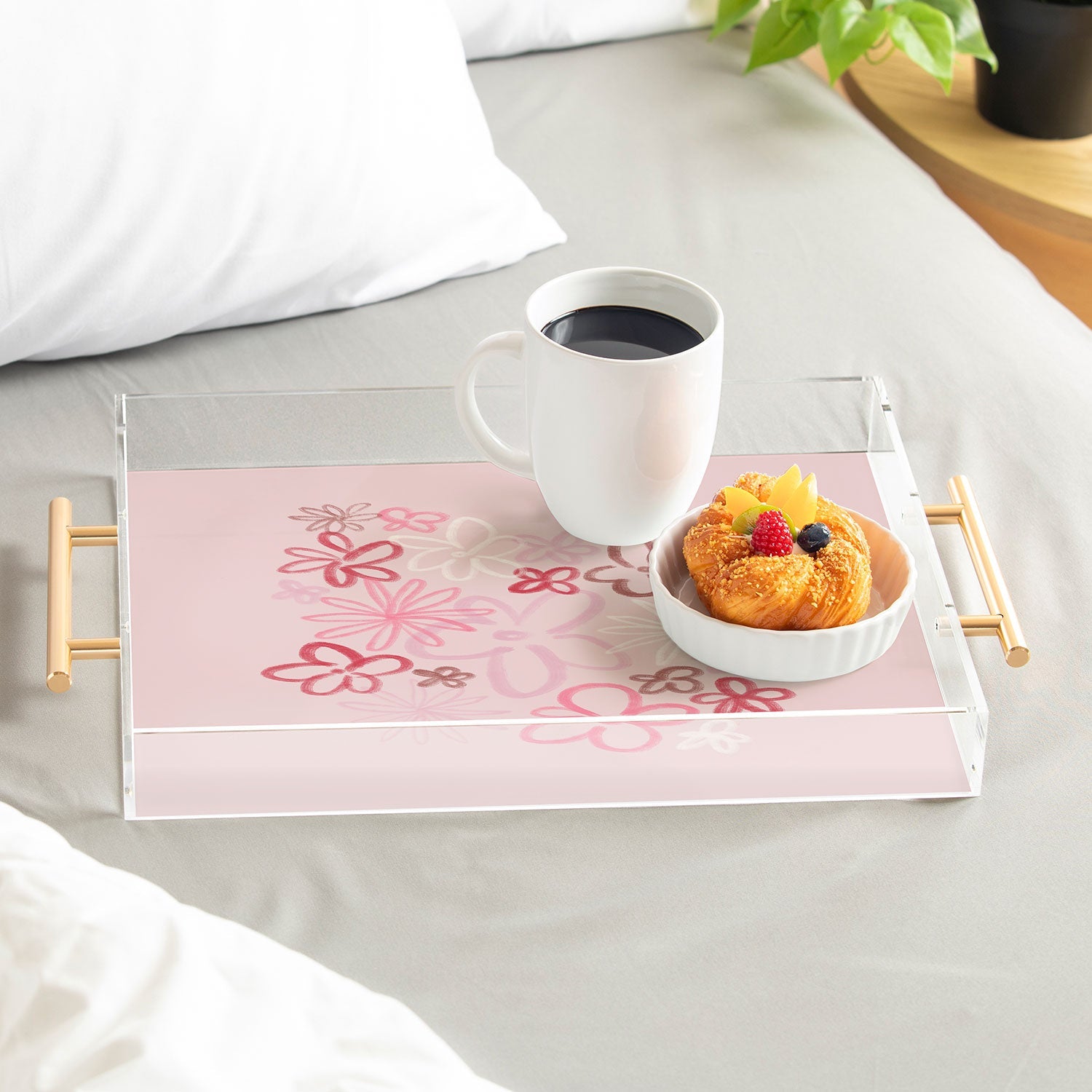 DENY Designs daisy pinks Acrylic Tray