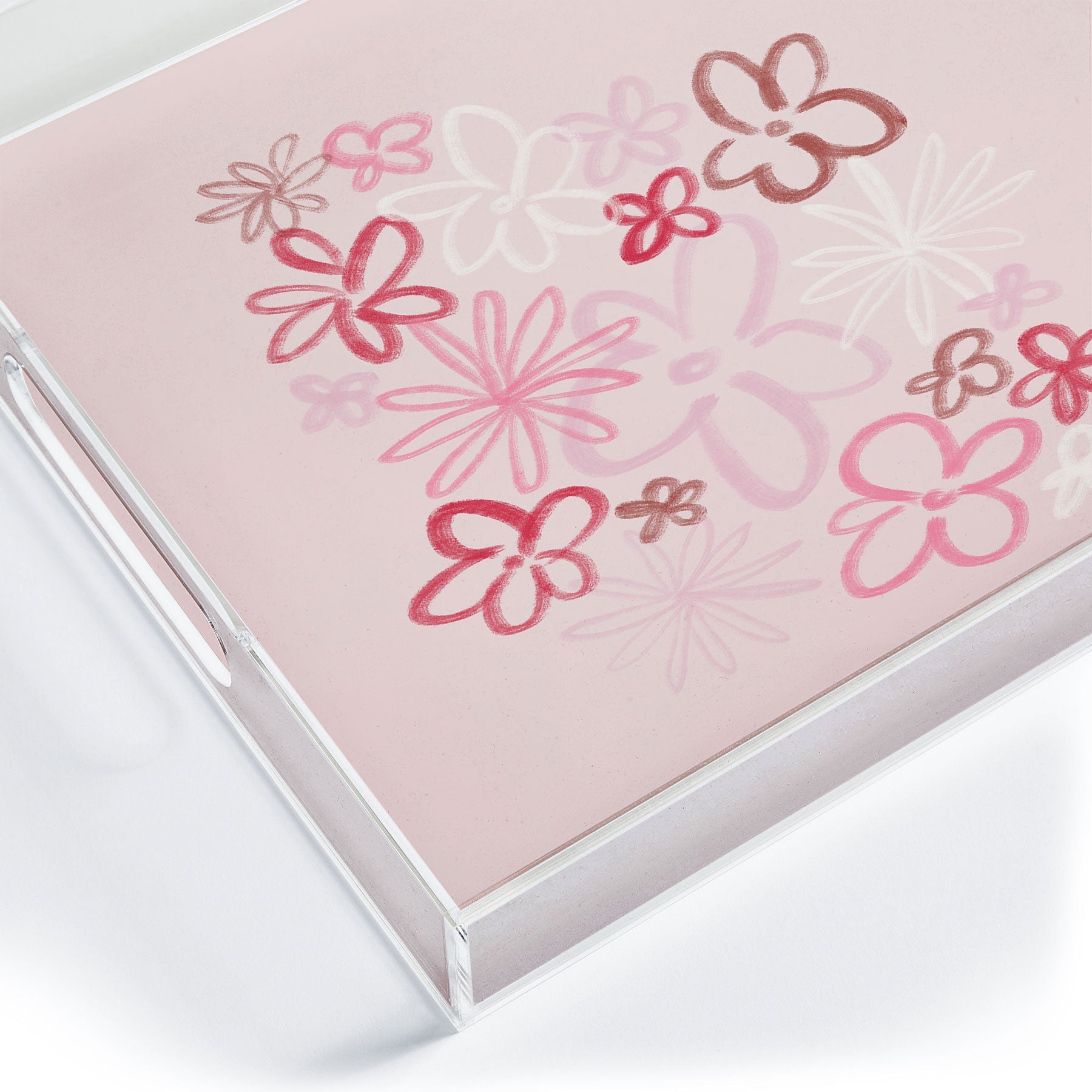 DENY Designs daisy pinks Acrylic Tray