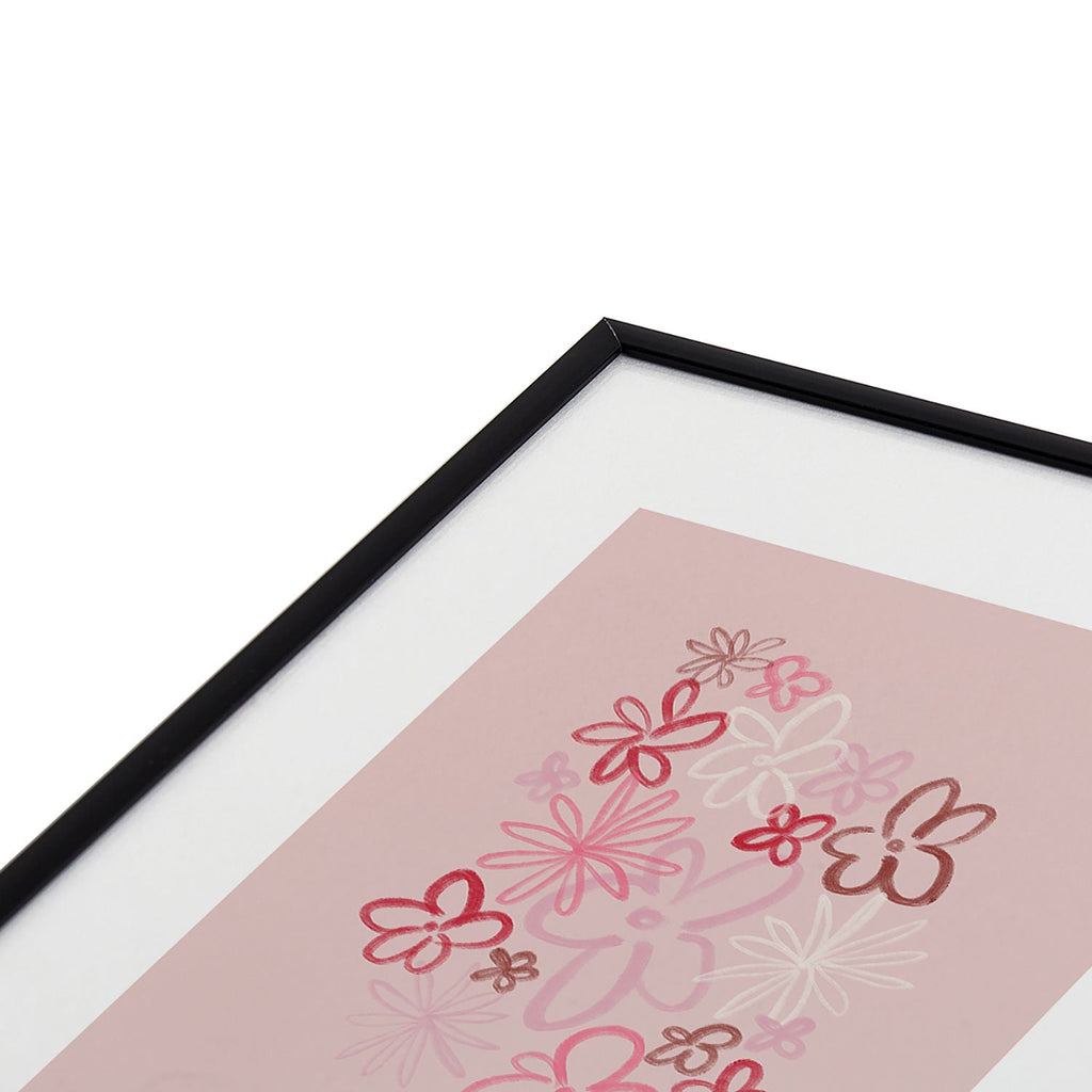 DENY Designs daisy pinks Metal Framed Art Print