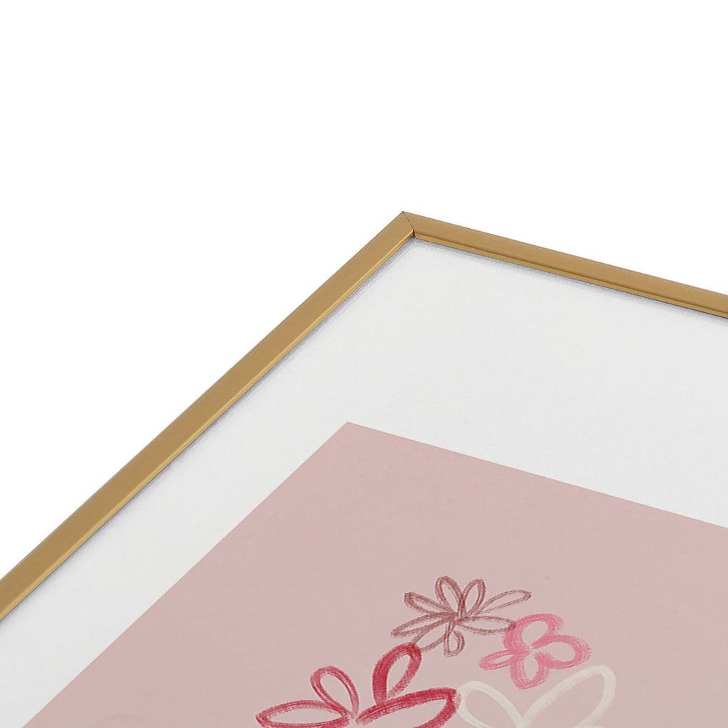 DENY Designs daisy pinks Metal Framed Art Print