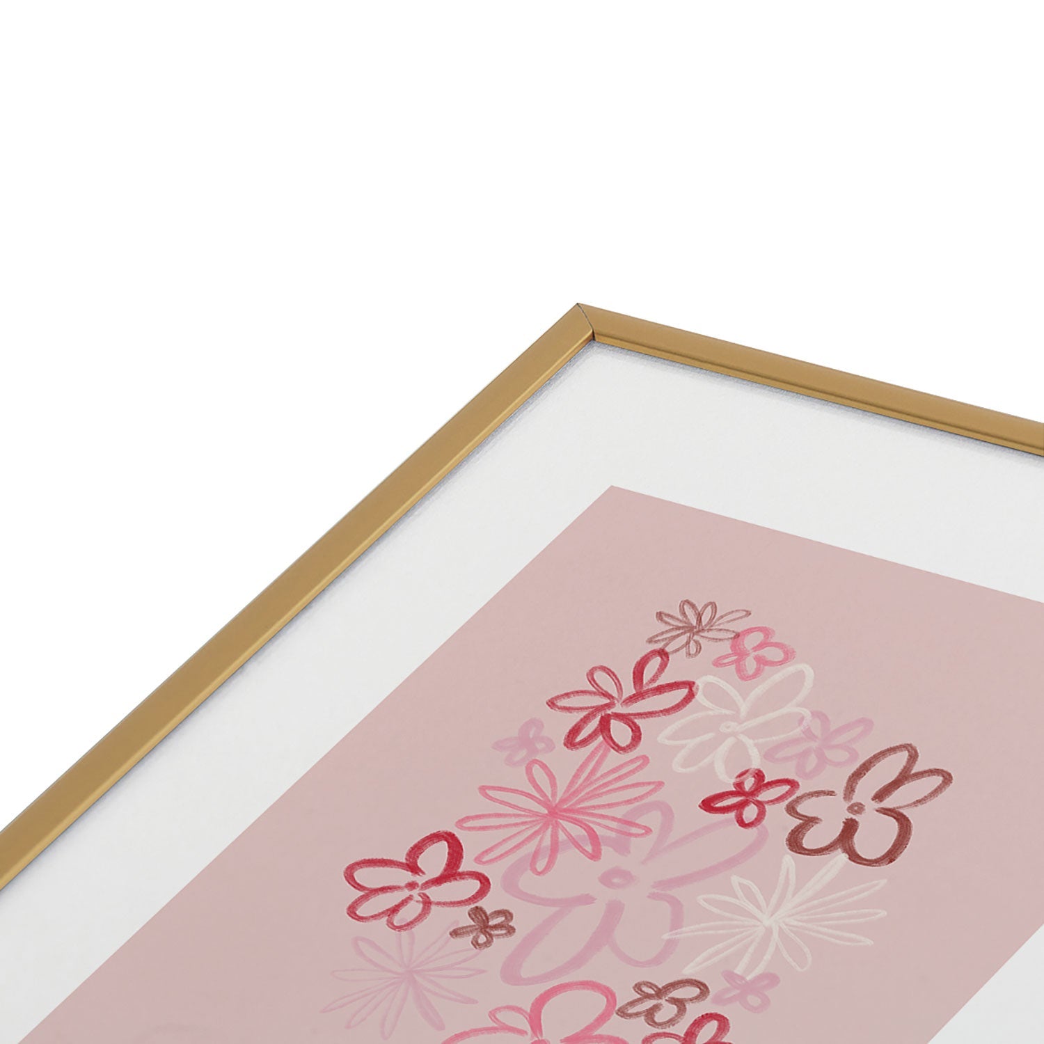 DENY Designs daisy pinks Metal Framed Art Print