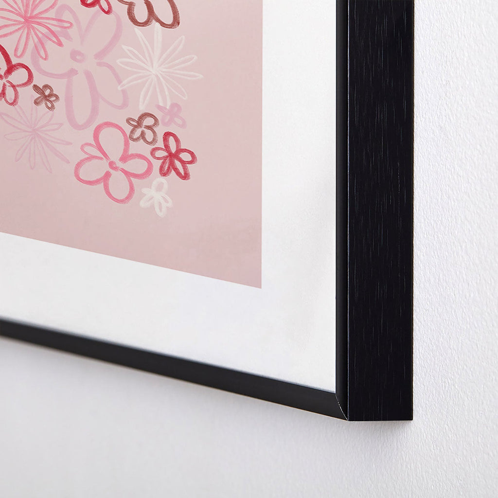 DENY Designs daisy pinks Metal Framed Art Print