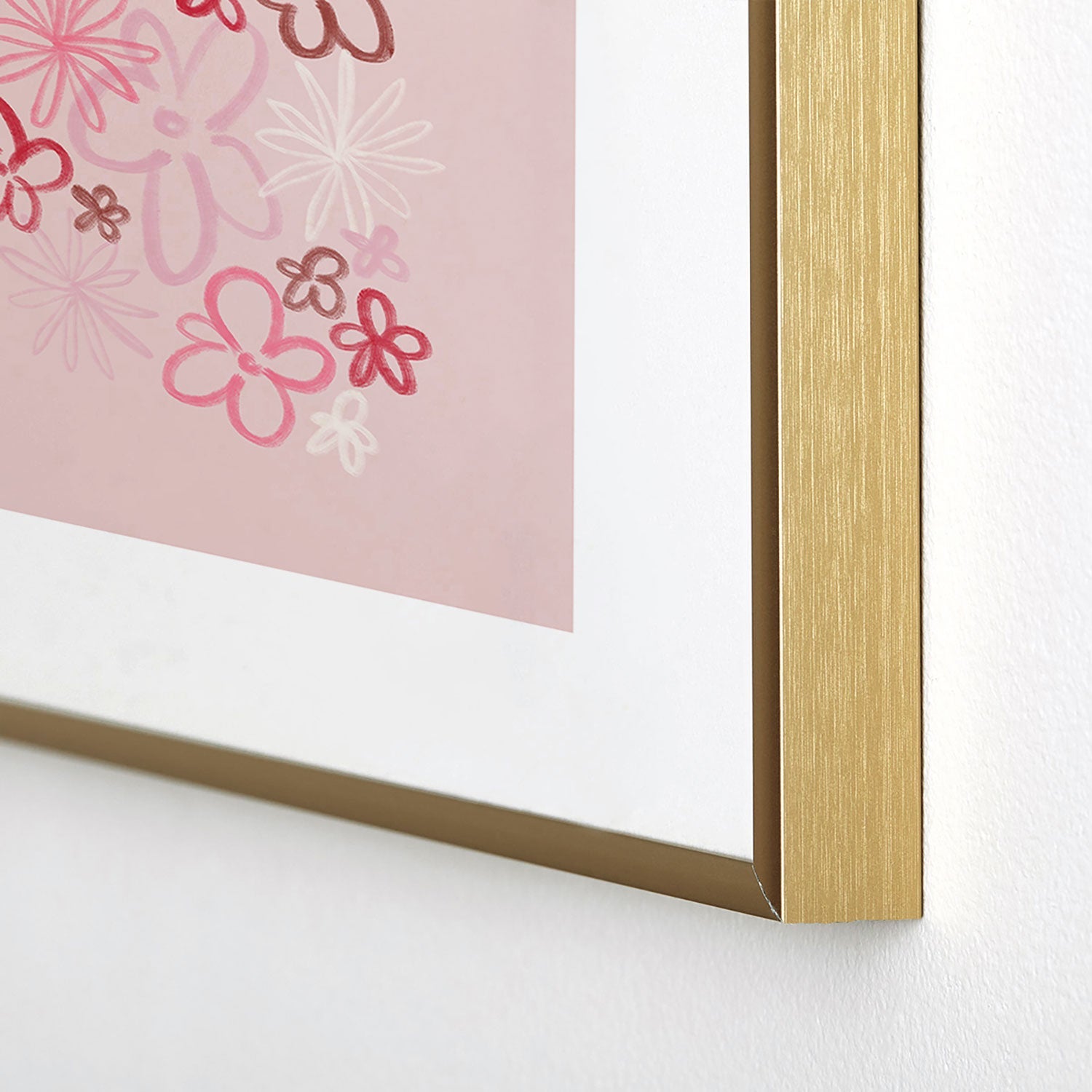 DENY Designs daisy pinks Metal Framed Art Print
