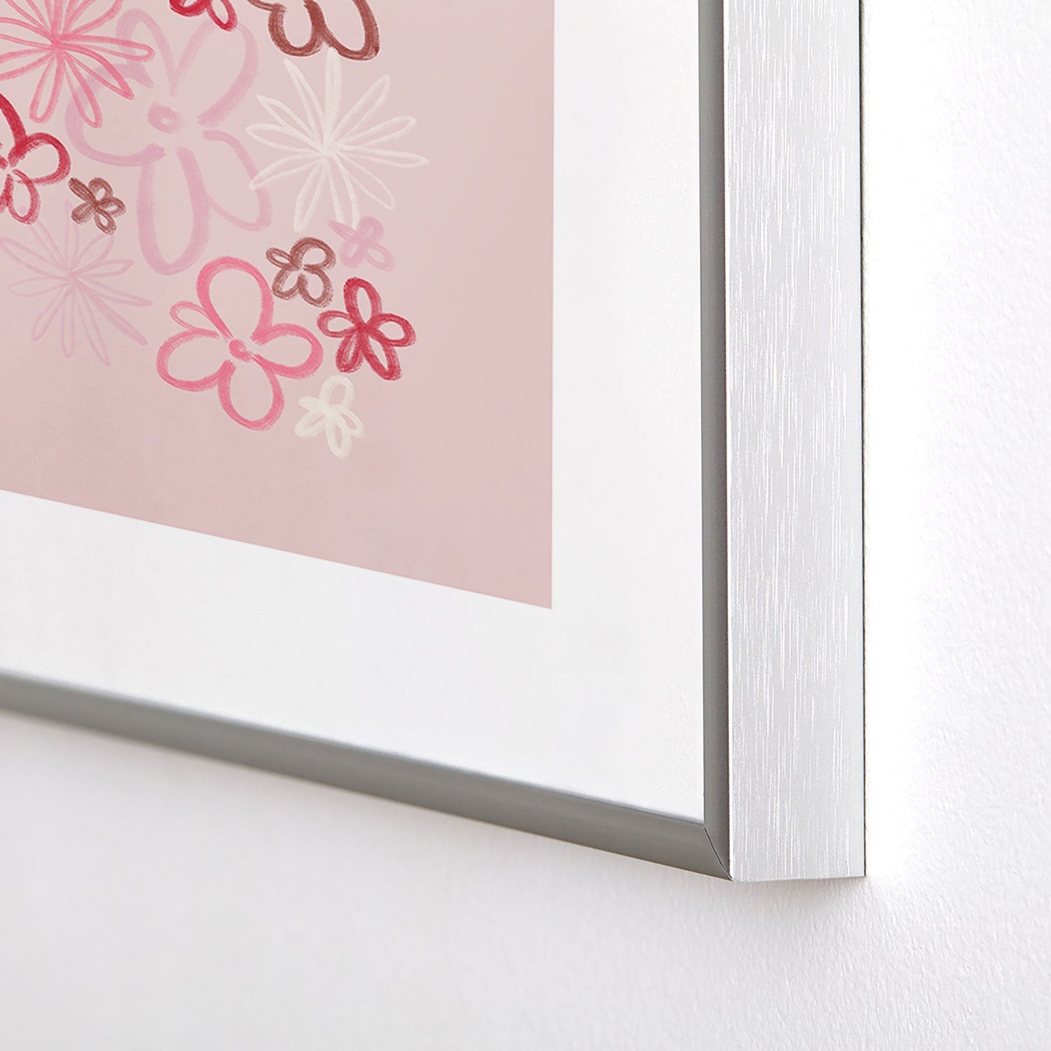 DENY Designs daisy pinks Metal Framed Art Print