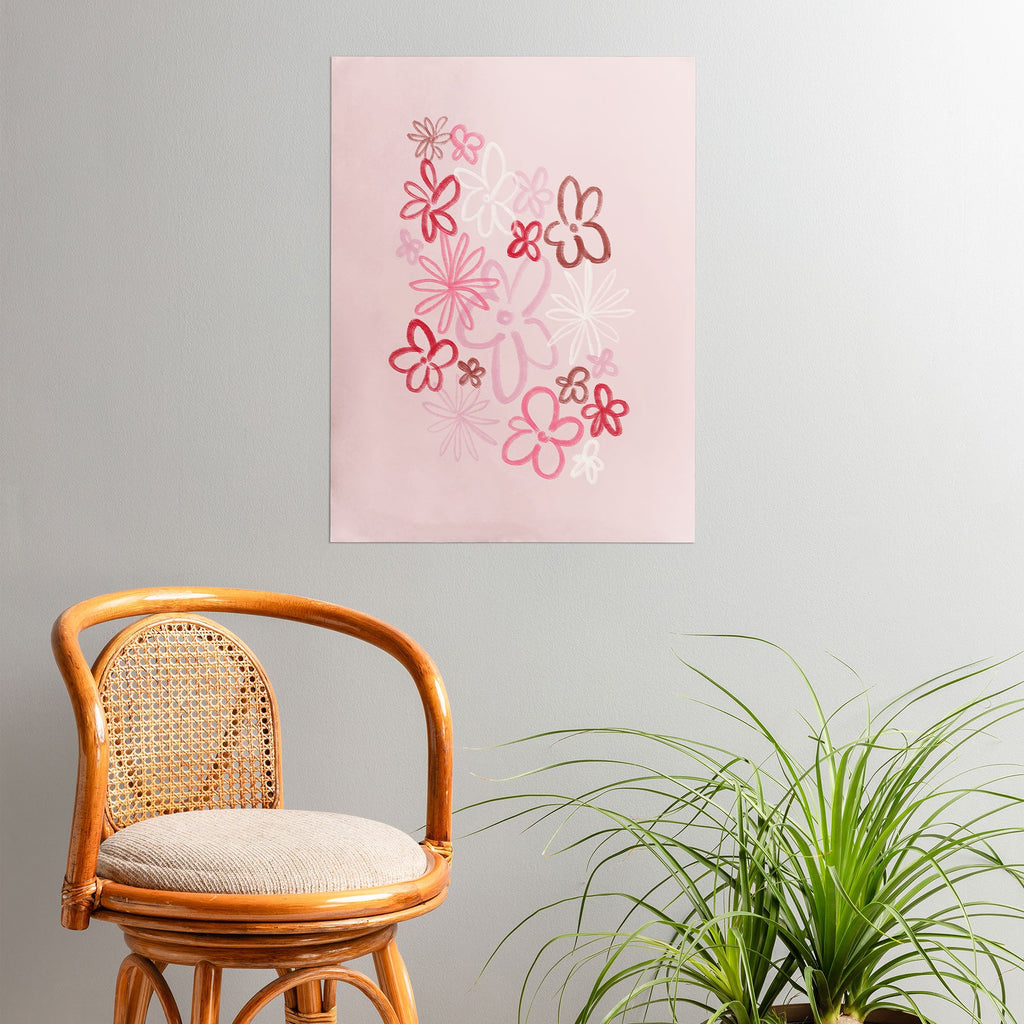 DENY Designs daisy pinks Poster