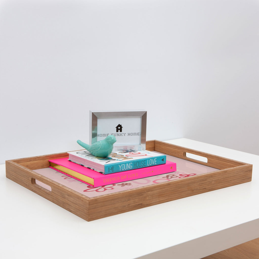 DENY Designs daisy pinks Rectangular Tray