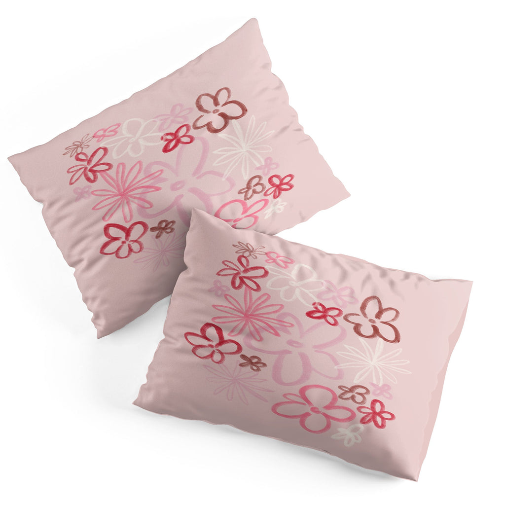 DENY Designs daisy pinks Pillow Shams