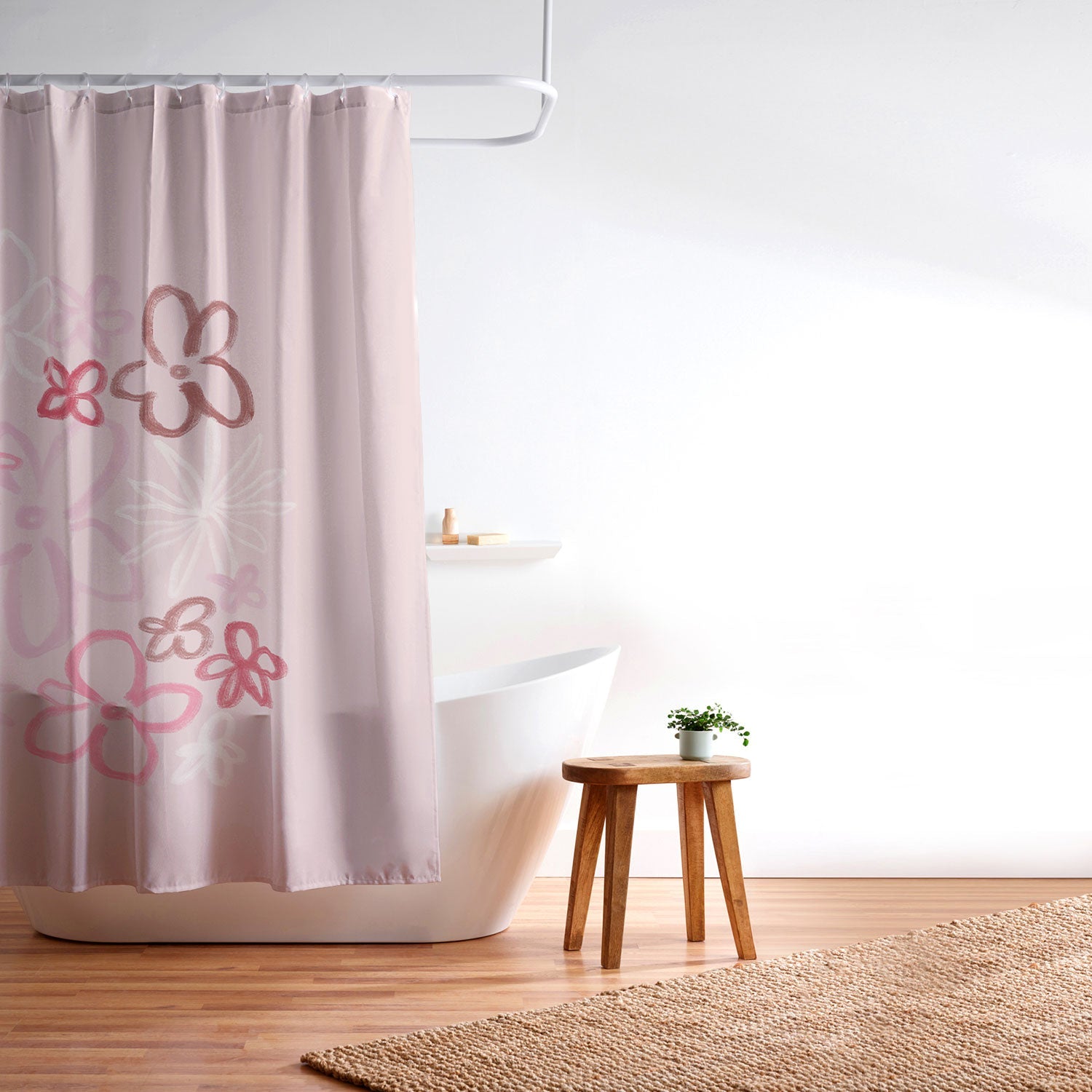 DENY Designs daisy pinks Shower Curtain