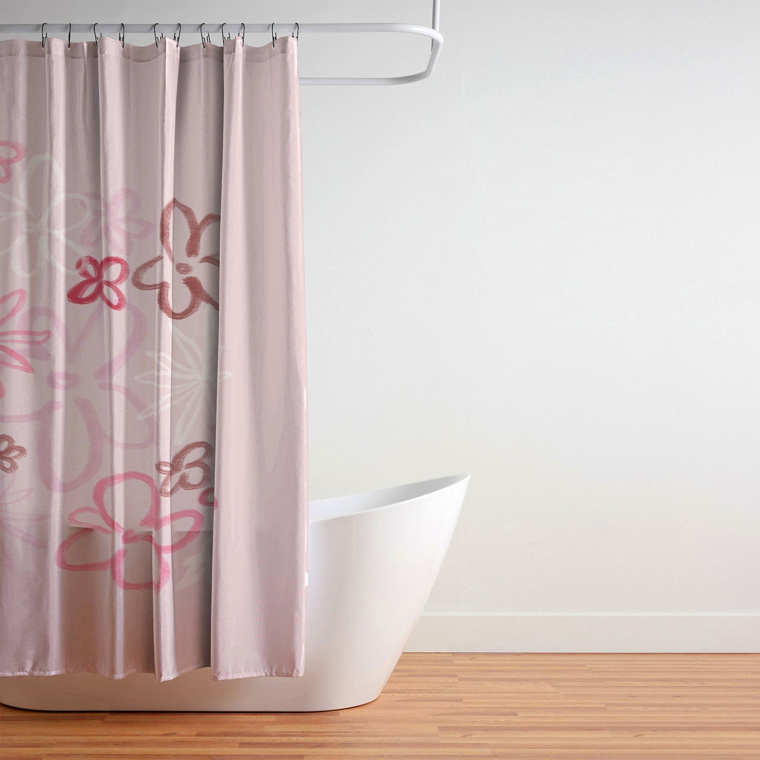 DENY Designs daisy pinks Shower Curtain