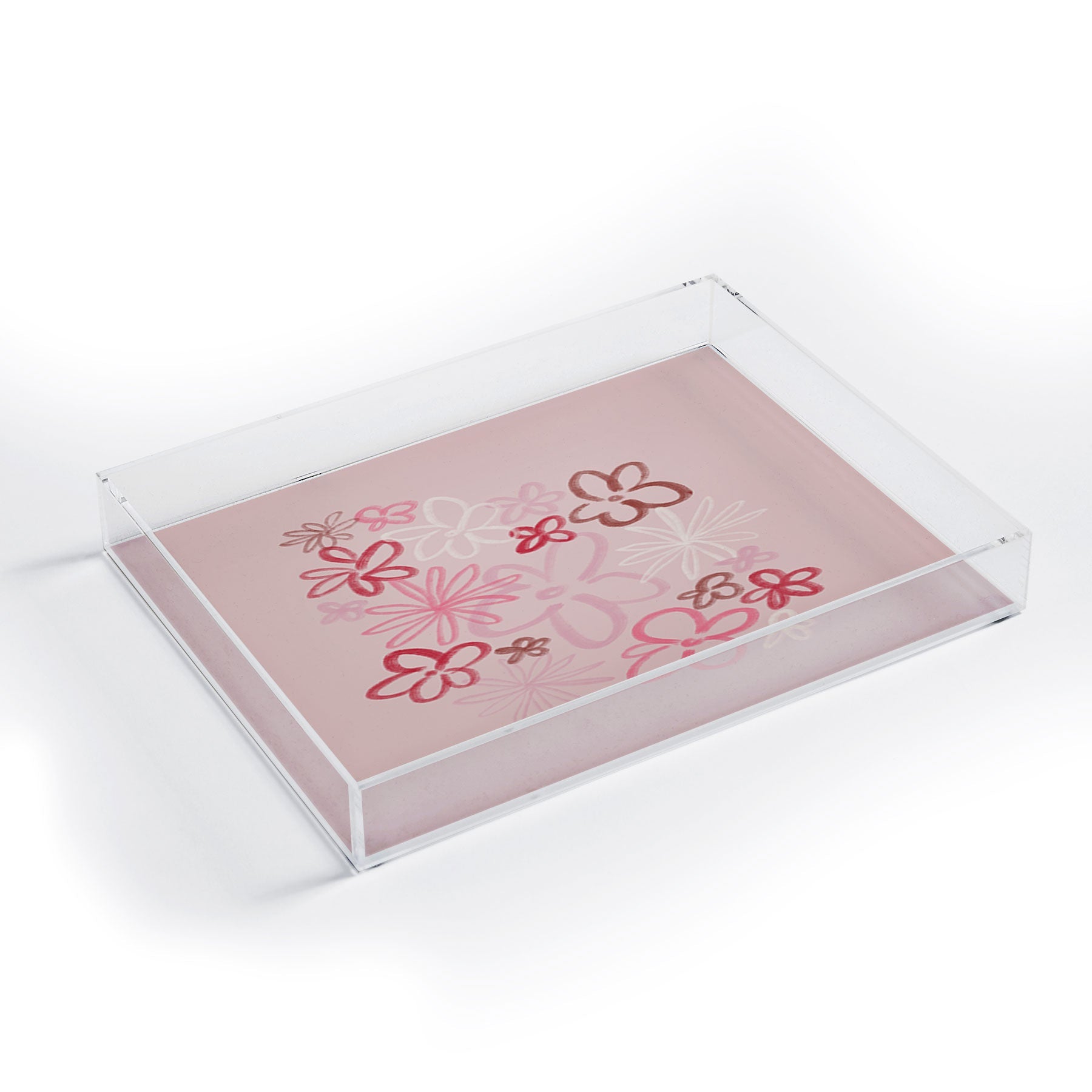 DENY Designs daisy pinks Acrylic Tray