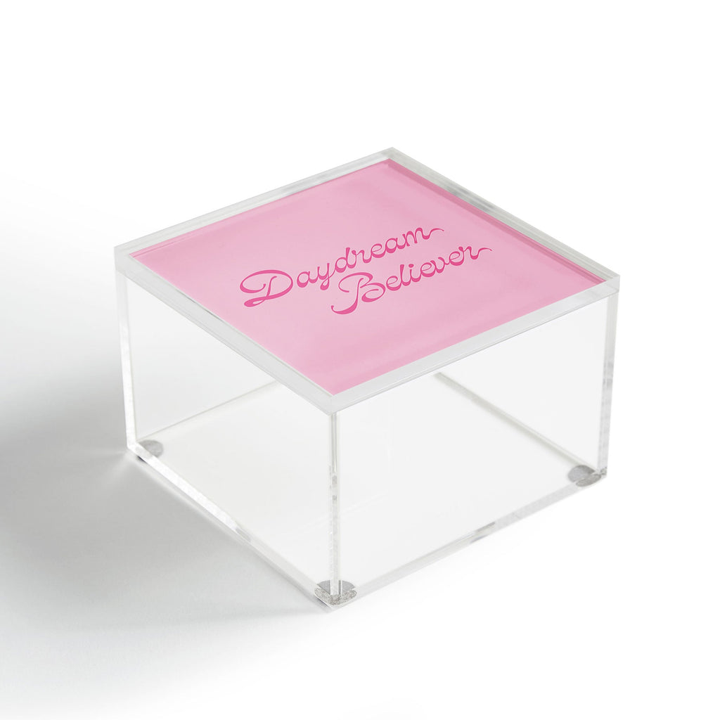DENY Designs Daydream Believer Pink Acrylic Box
