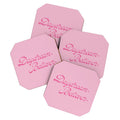 DENY Designs Daydream Believer Pink Coaster Set