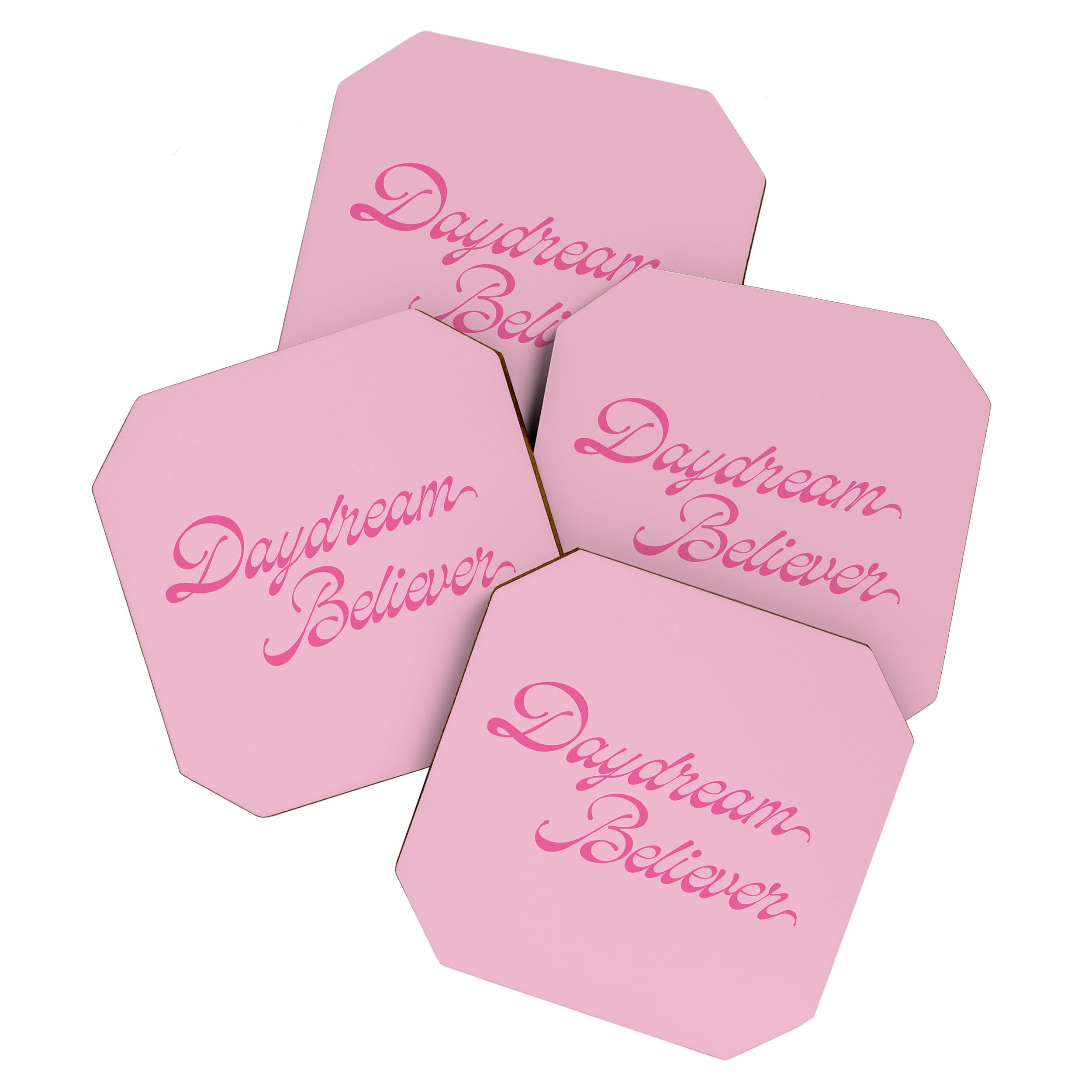 DENY Designs Daydream Believer Pink Coaster Set