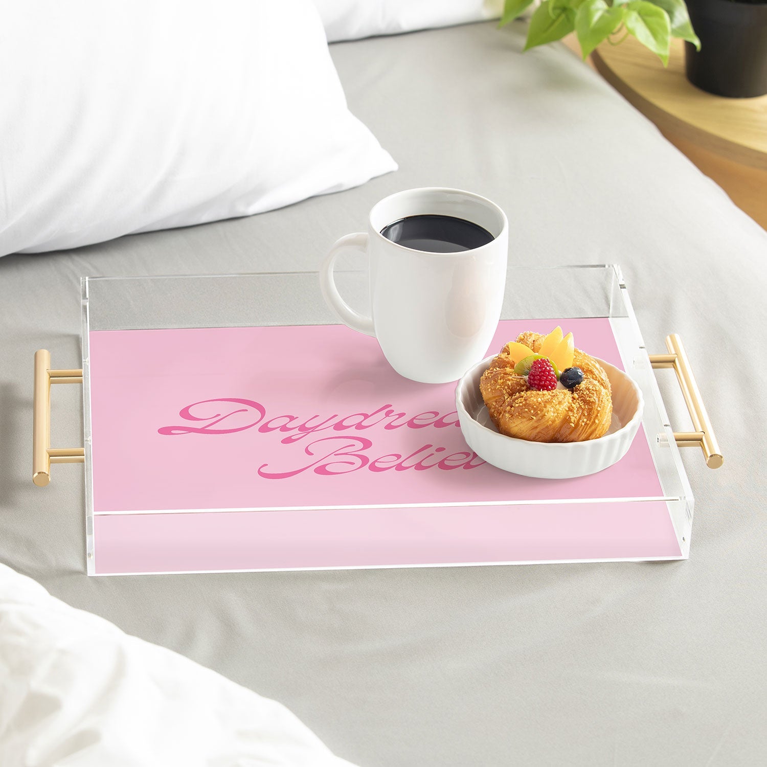 DENY Designs Daydream Believer Pink Acrylic Tray
