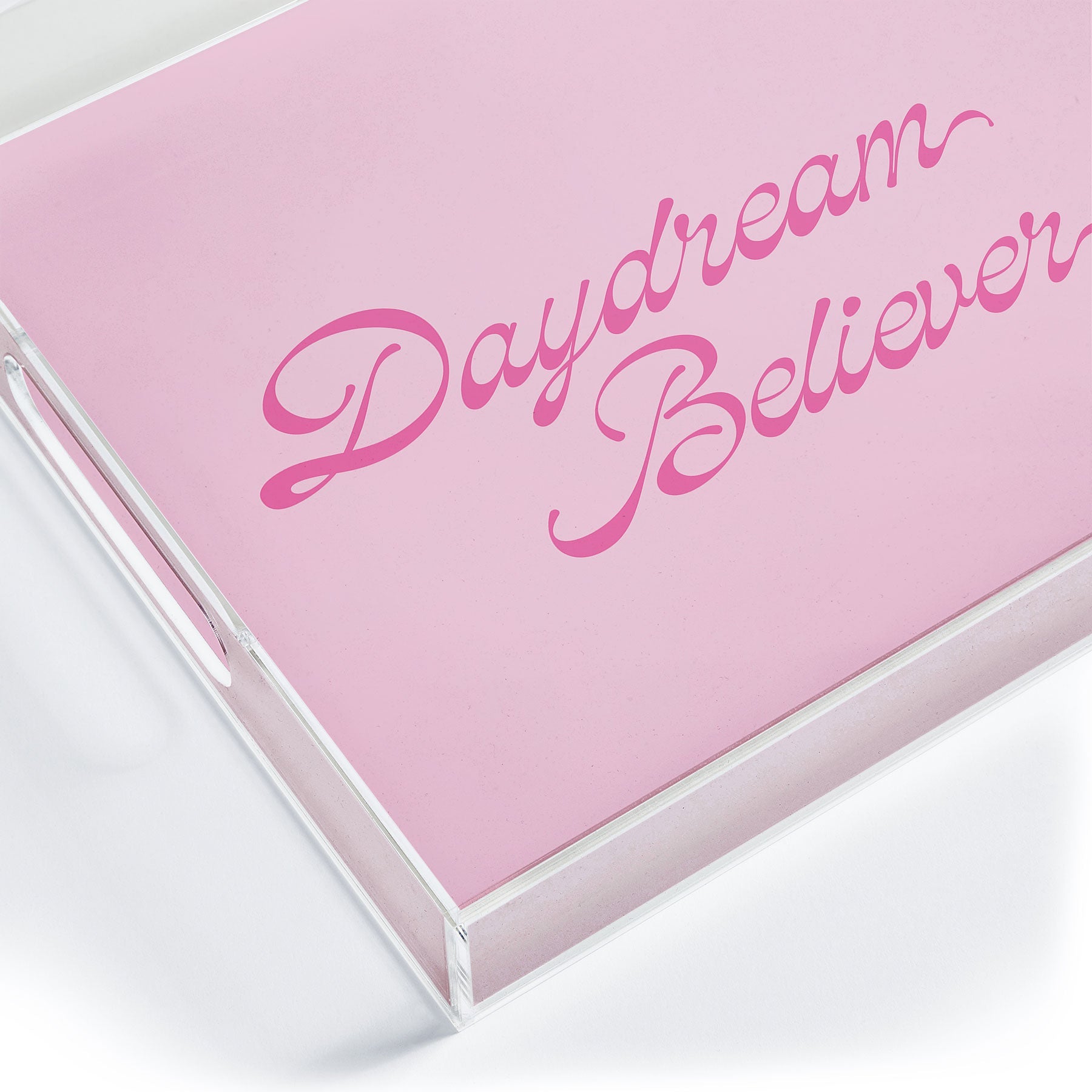 DENY Designs Daydream Believer Pink Acrylic Tray