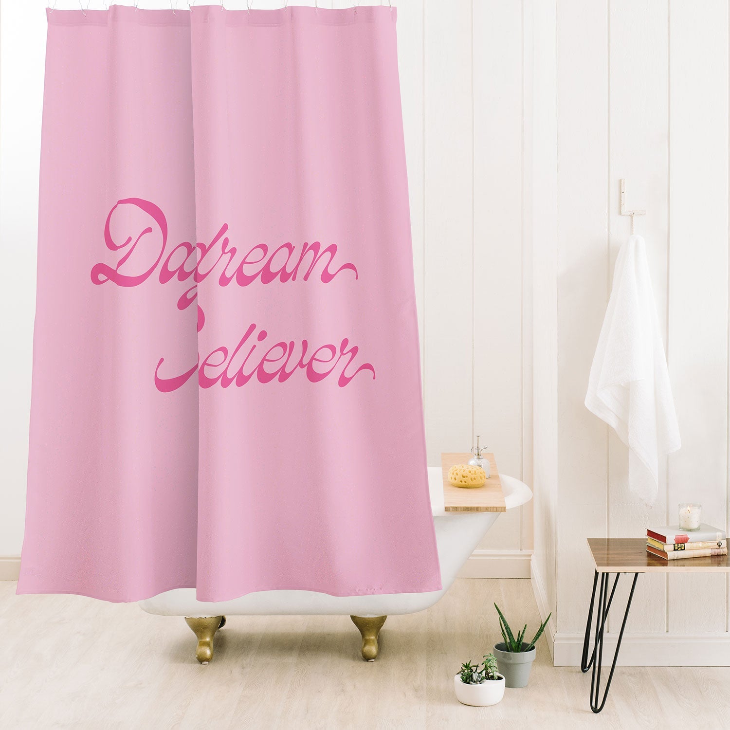DENY Designs Daydream Believer Pink Shower Curtain